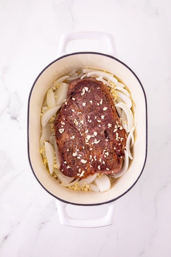 Dutch Oven Pot Roast Process Photo