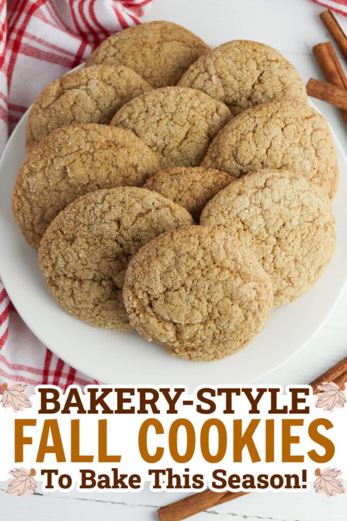 fall cookies - Apple Butter Snickerdoodle Cookies