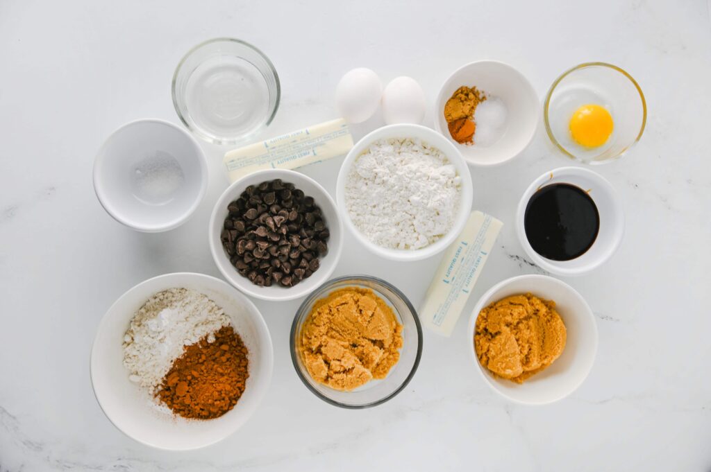 Gingerbread Brownies Process Ingredients