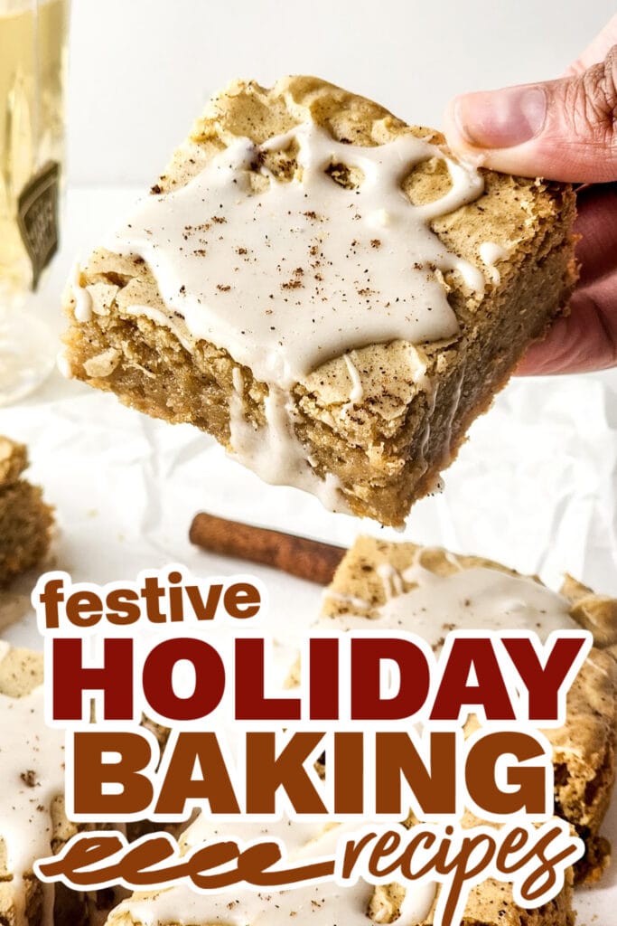holiday baking recipes - Chai Latte Blondies