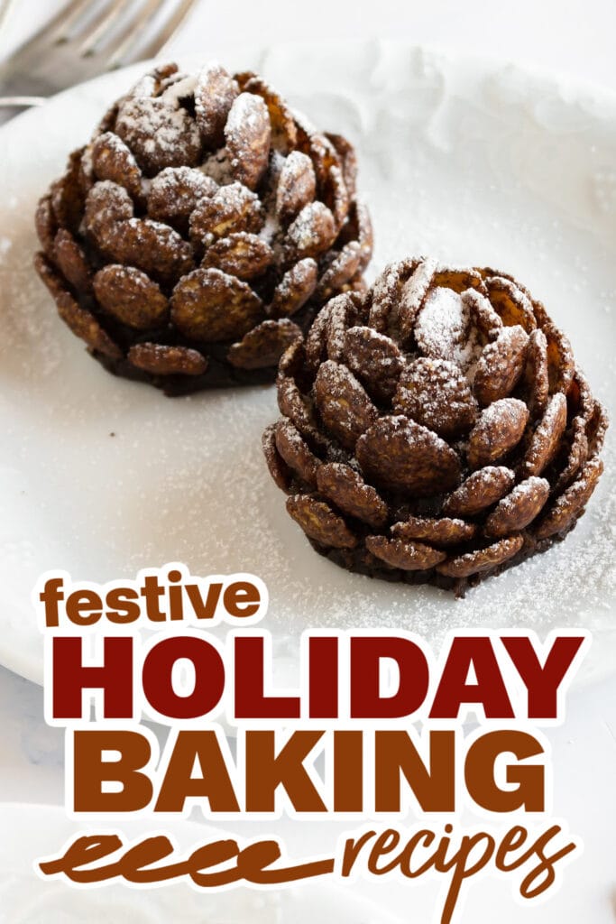 holiday baking recipes - Christmas Edible Chocolate Pine Cones