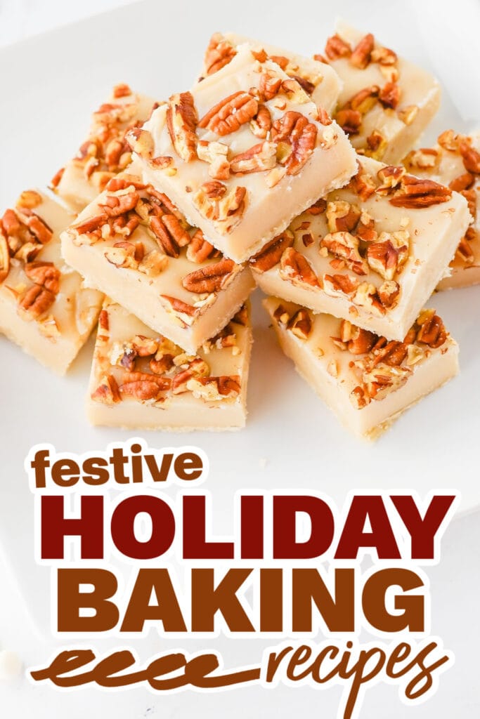 holiday baking recipes - Pecan Pie Fudge Bites