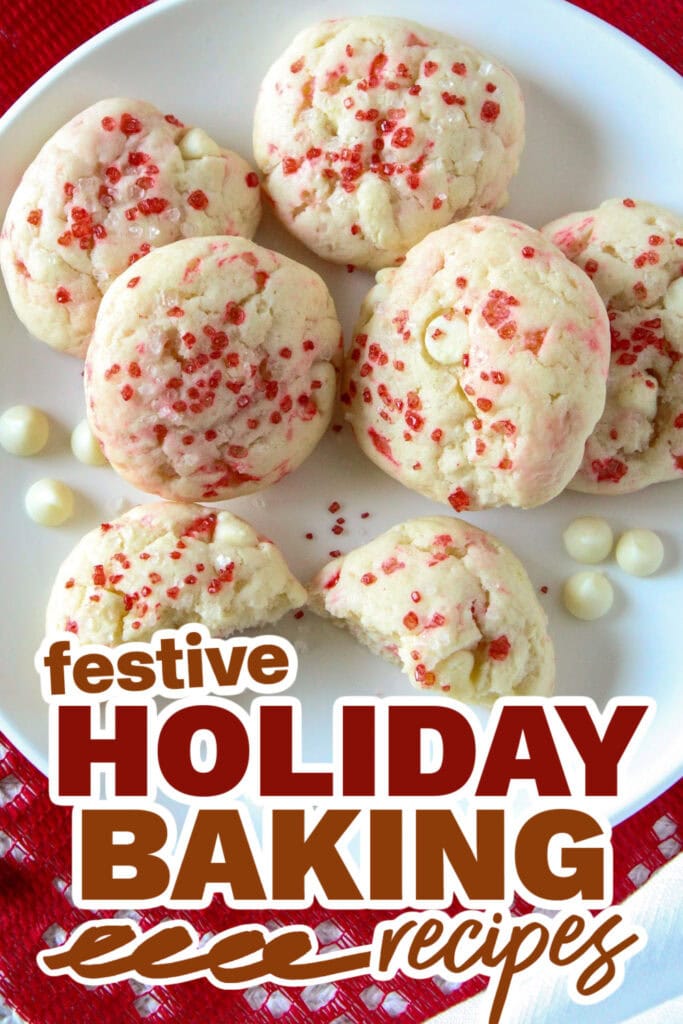 holiday baking recipes - Peppermint Cheesecake Cookies