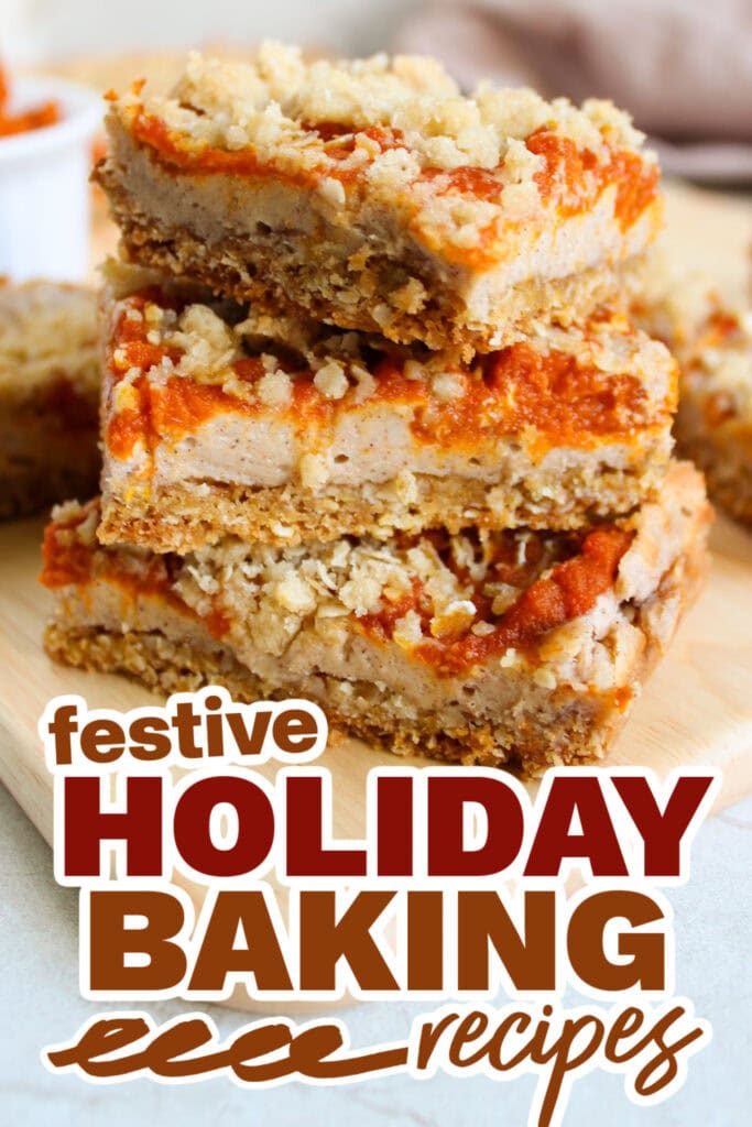 holiday baking recipes - Pumpkin Cream Cheese Bars