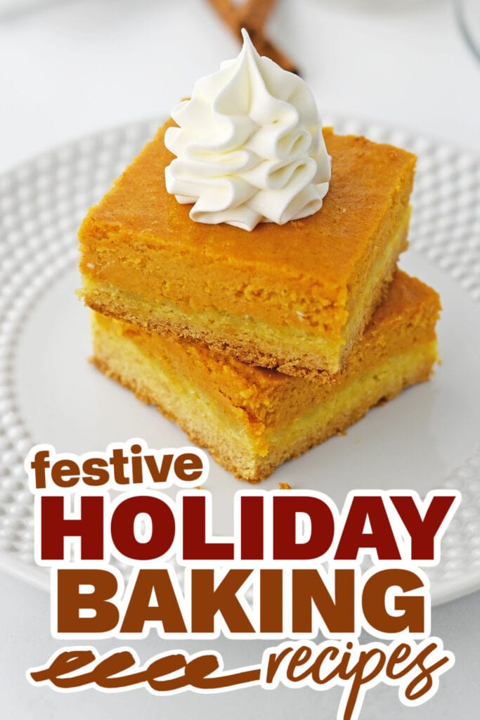 holiday baking recipes - Pumpkin Spice Gooey Bars