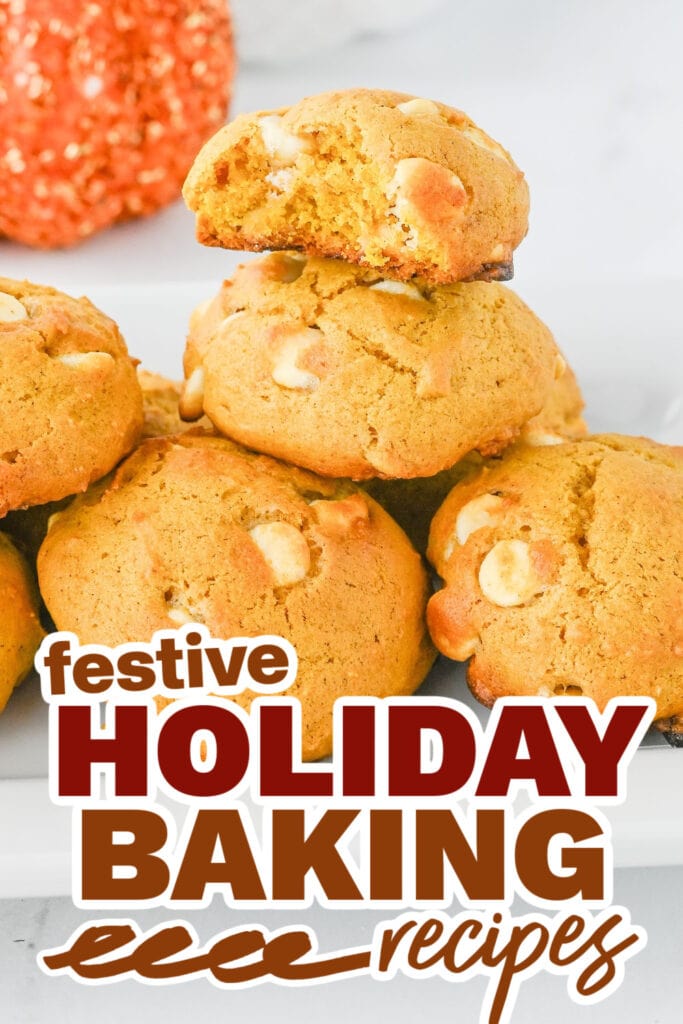 holiday baking recipes - Pumpkin White Chocolate Chip Cookies