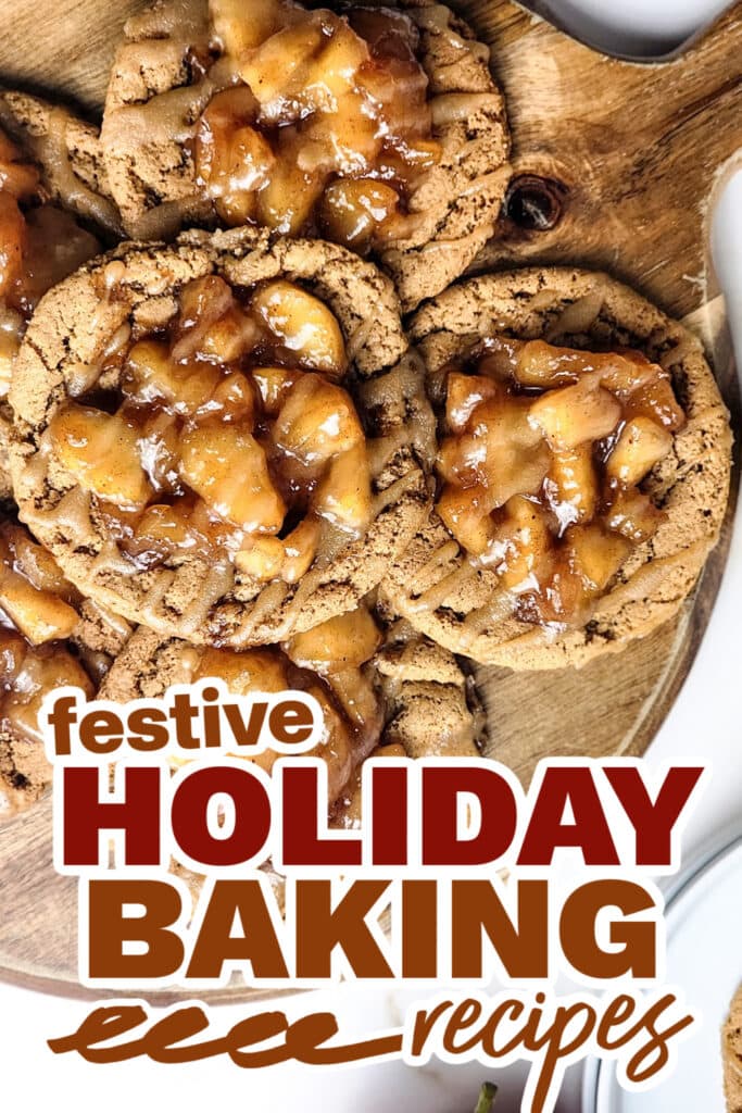 holiday baking recipes - Warm, Gooey Apple Pie Cookies
