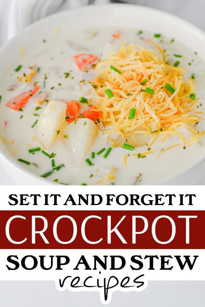 pinned crockpot soup - Crockpot Ham and Potato Soup copy