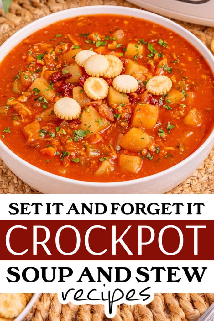 pinned crockpot soup - Slow Cooker Manhattan Clam Chowder copy