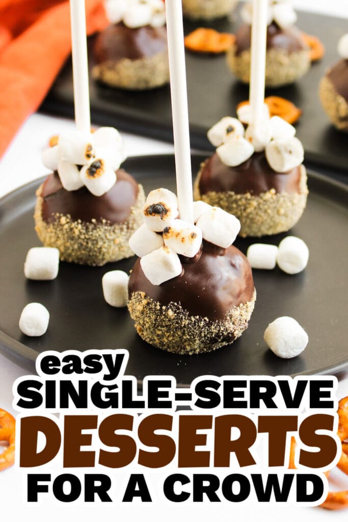 50+ Sweet and Simple Single-Serve Desserts for Any Occasion 23 single serve dessert -Bite-Sized S’mores Cake Pops