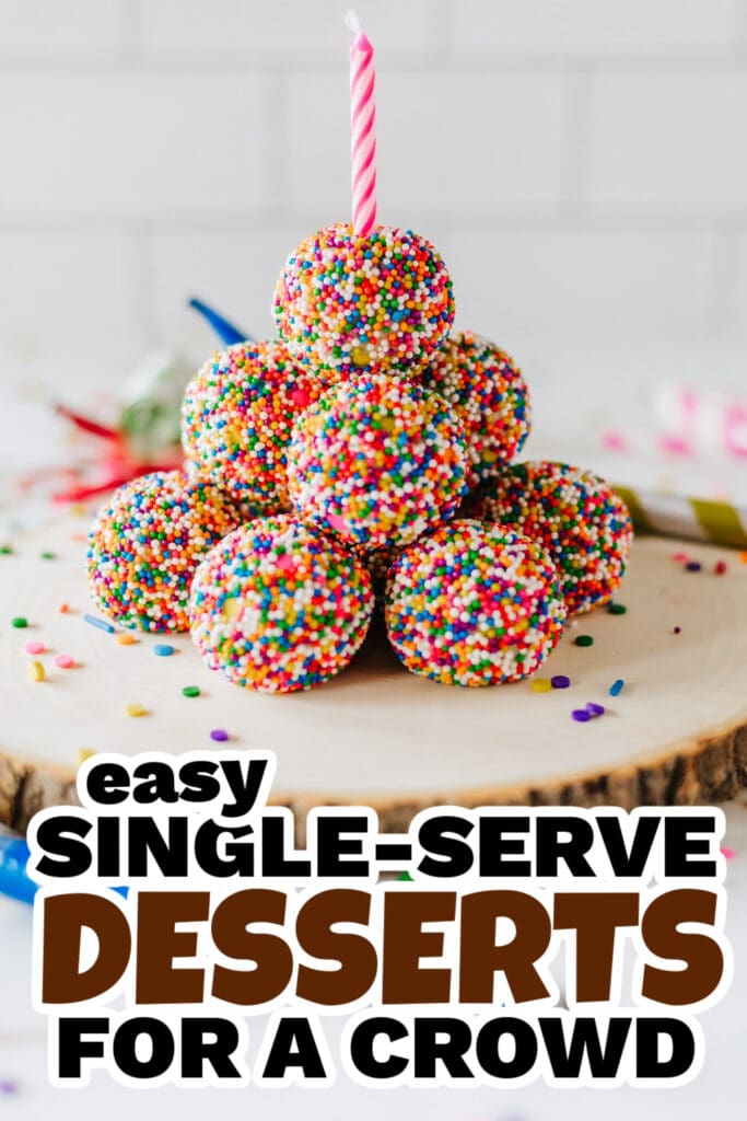 50+ Sweet and Simple Single-Serve Desserts for Any Occasion 30 single serve dessert -FunFetti Cheesecake Bites