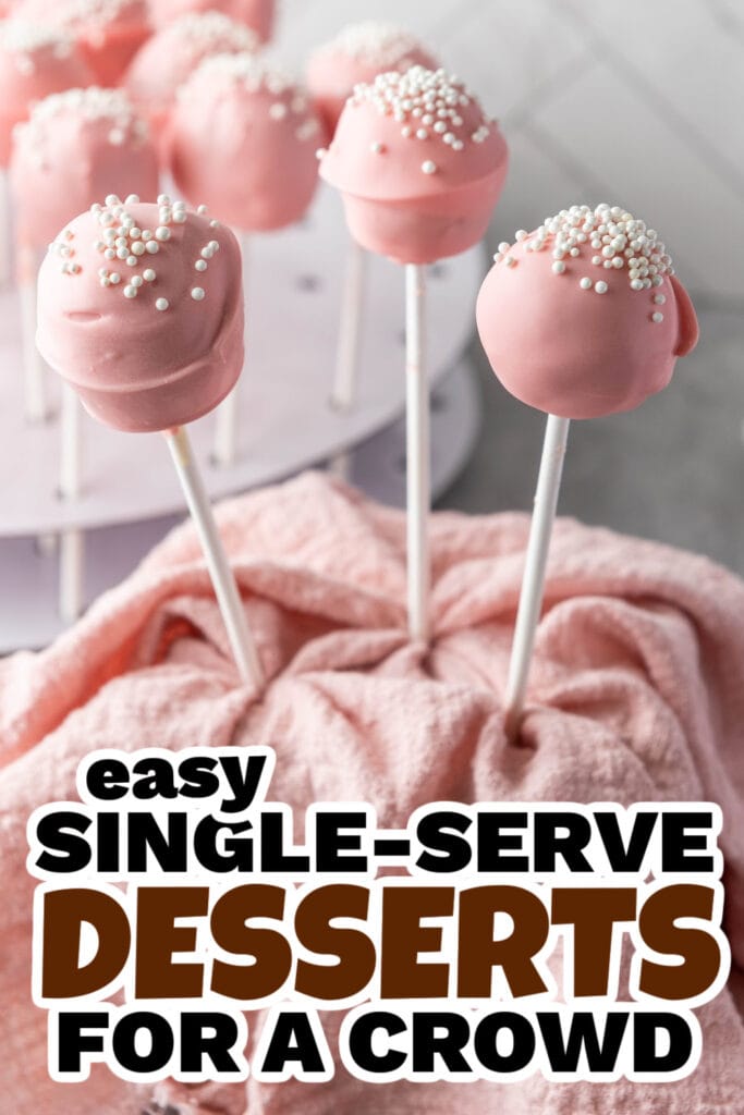 50+ Sweet and Simple Single-Serve Desserts for Any Occasion 53 single serve dessert -Pink Vanilla Cake Pops