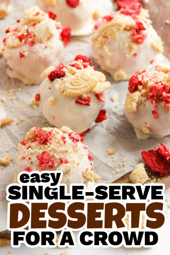 50+ Sweet and Simple Single-Serve Desserts for Any Occasion 32 single serve dessert -Strawberry Shortcake Balls