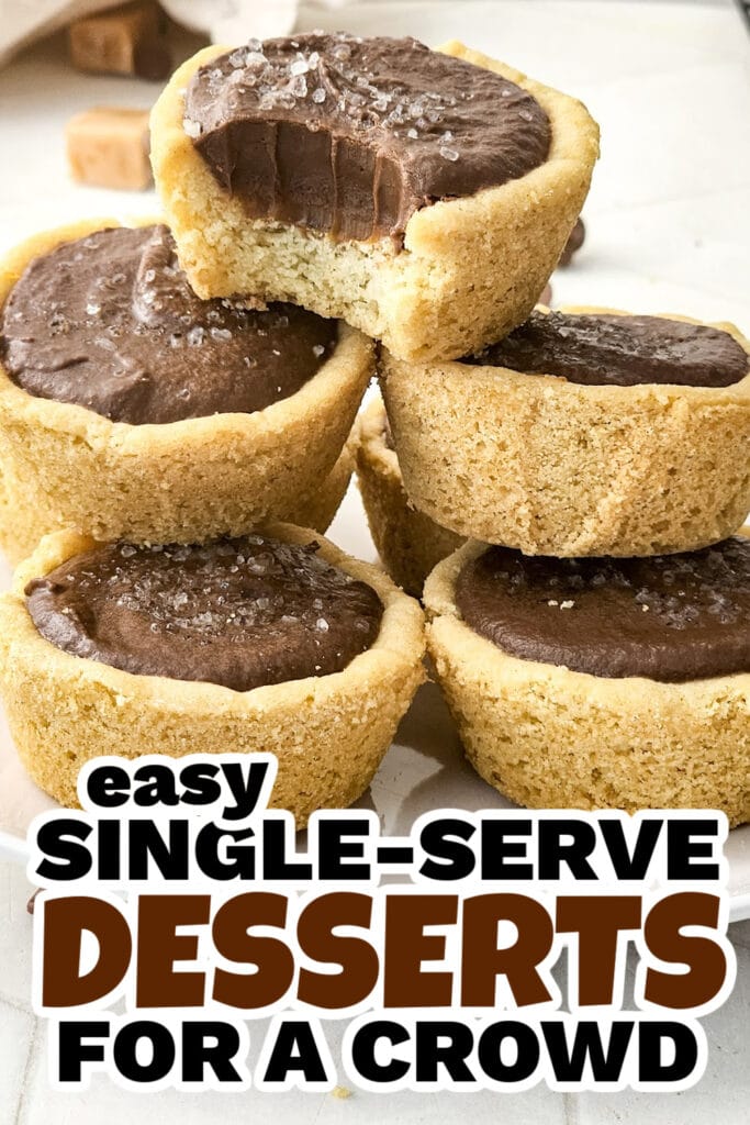 50+ Sweet and Simple Single-Serve Desserts for Any Occasion 51 single serve dessert -Twix Cookie Cups