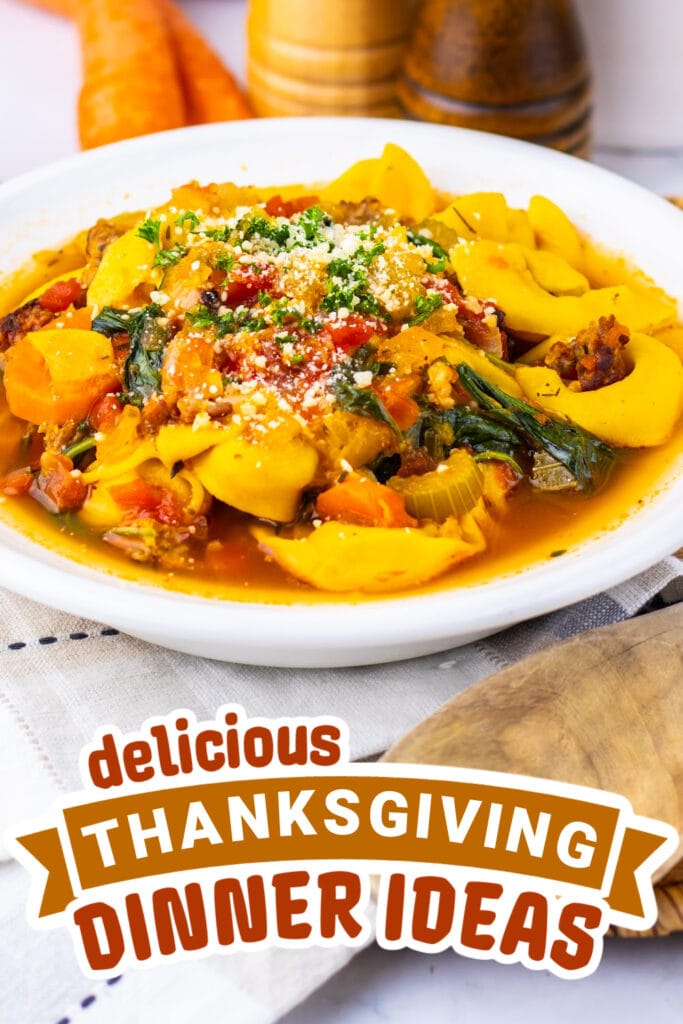 thanksgiving dinner ideas - Autumn Tortellini Soup
