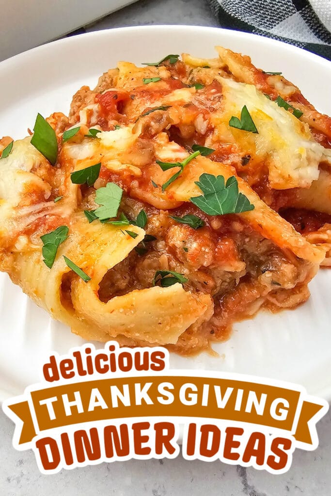 thanksgiving dinner ideas - Cheesy Italian Stuffed Shells Casserole