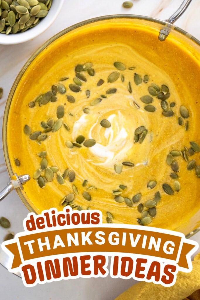 thanksgiving dinner ideas - Creamy Pumpkin Soup