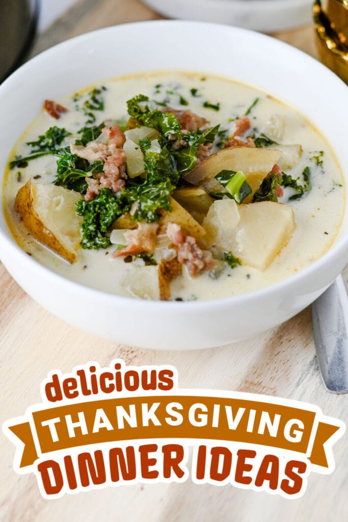 thanksgiving dinner ideas - Crockpot Zuppa Toscana