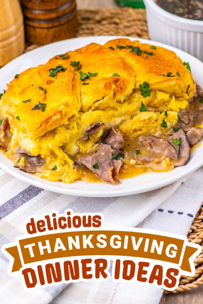 thanksgiving dinner ideas - French Dip Biscuit Casserole