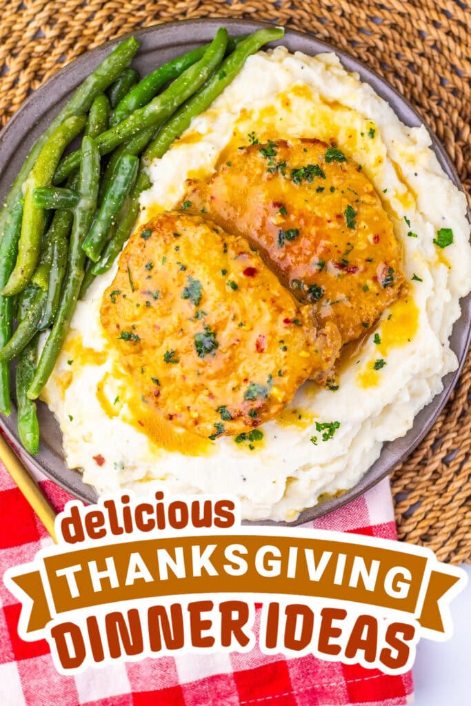 thanksgiving dinner ideas -Maple Dijon Pork Chops