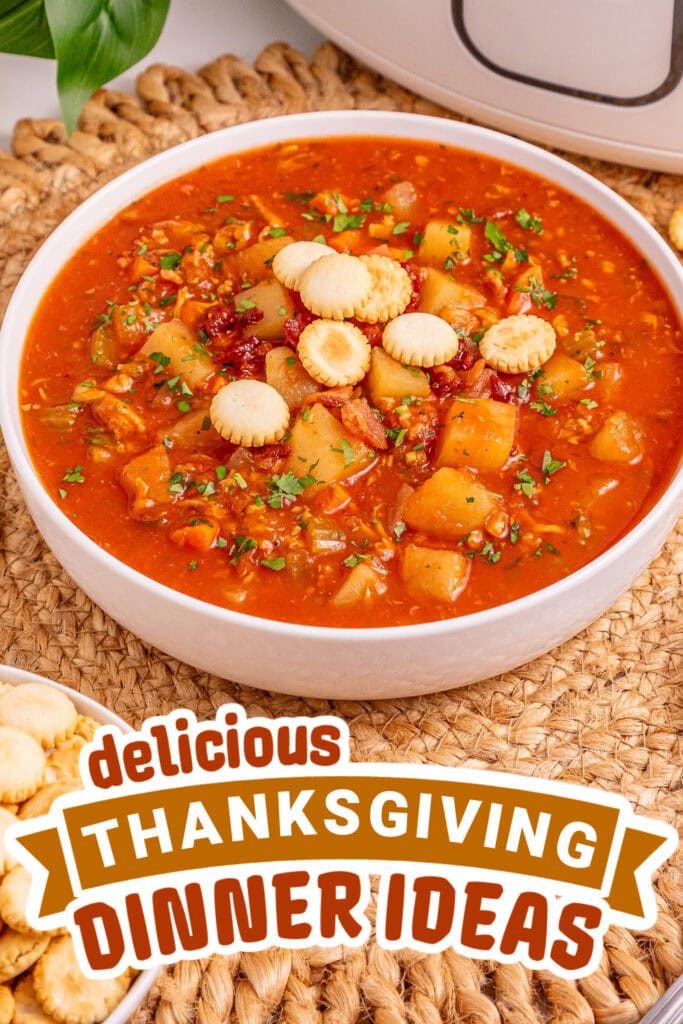 thanksgiving dinner ideas - Slow Cooker Manhattan Clam Chowder